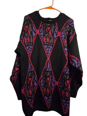 Vintage | Colorful Geometric Sweater
